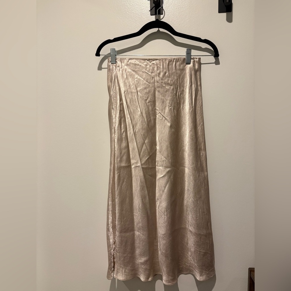 Babaton Midi Satin Skirt